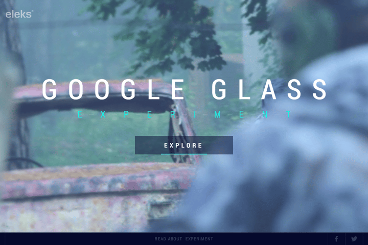 Google Glass Experiment website preview